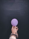 My Purple Balloon hold my hand