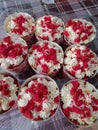 My red velvet cup cake nyum Royalty Free Stock Photo