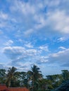 My rooftop view in tropical country