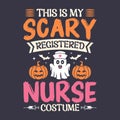 This is my scary registered nurse costume