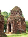 MY SON ancient HINDUISM and BUDDHISM religious ritual building Royalty Free Stock Photo