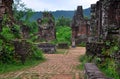 My Son Hindu temple ruins in Vietnam Royalty Free Stock Photo