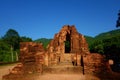 My Son ruins and Sanctuary, Ancient Hindu temples of Cham culture in Vietnam near the cities of Hoi An and Da Nang Royalty Free Stock Photo