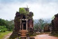 My Son temples in cloudy weather Royalty Free Stock Photo