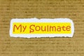 My soulmate happy couple love relationship valentine romantic heart Royalty Free Stock Photo