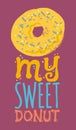 My sweet donut typography