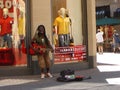 Street musician in Cologne Royalty Free Stock Photo