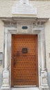 Entrance doors and gates of old houses or castles throughout France Royalty Free Stock Photo