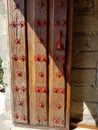 Entrance doors and gates of old houses or castles throughout France Royalty Free Stock Photo