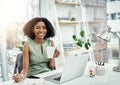 My work always gets done. Cropped portrait of an attractive young businesswoman writing in her diary while working in Royalty Free Stock Photo