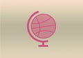 Basketball World pink, Illustration