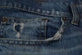 Old bluejeans Royalty Free Stock Photo