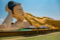 Mya Tha Lyaung Reclining Buddha. Bago. Myanma. Burma.