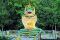 Mya Tha Lyaung Reclining Buddha Snake Statue, Bago, Myanmar Royalty Free Stock Photo