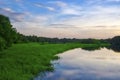 Myakka river sunset Royalty Free Stock Photo