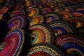 Myanma ancient umbrella It is a colorful umbrella. strung with colorful threads of Mandalay, Myanmar