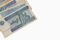 Myanmar (Burma) money, old and new kyat banknotes. - (Close up) Royalty Free Stock Photo