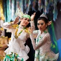 Myanmar Folk Dance Royalty Free Stock Photo
