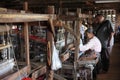 Myanmar hand-loom woman