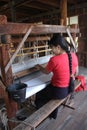 Myanmar hand-loom woman