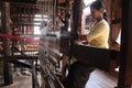 Myanmar hand-loom woman