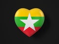 Myanmar heart flag