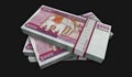 Myanmar Kyat money banknotes pack 3d illustration