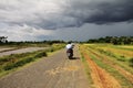 Myanmar landscape before the storm