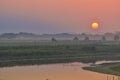 Myanmar Mandalay U-bein sunset