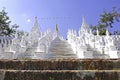 Myanmar, Mingun: white pagoda