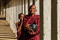 Myanmar Monk and his Disciple Royalty Free Stock Photo