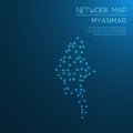 Myanmar network map.