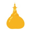 myanmar pagoda shwedagon temple illustration Royalty Free Stock Photo