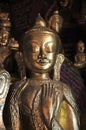 Myanmar, Pindaya: 8000 buddha's cave Royalty Free Stock Photo