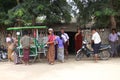 Myanmar street life Royalty Free Stock Photo