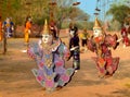 Myanmar string puppet for sale in Bagan Royalty Free Stock Photo