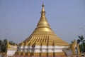 Myanmar temple in Lumbini Royalty Free Stock Photo