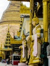Myanmar temples and statutes Royalty Free Stock Photo