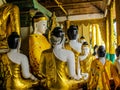 Myanmar temples and statutes Royalty Free Stock Photo