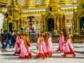 Myanmar temples and statutes Royalty Free Stock Photo