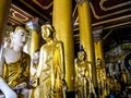 Myanmar temples and statutes Royalty Free Stock Photo
