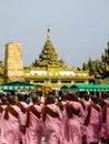 Myanmar temples and statutes Royalty Free Stock Photo