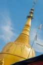 Myanmar Travel Images of golden stupa spire Royalty Free Stock Photo