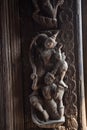 Myanmar wood carving Royalty Free Stock Photo