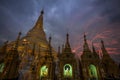 Myanmar - Yangon - THE GREAT SHWEDAGON PAGODA Royalty Free Stock Photo