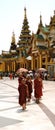 Myanmar young monks