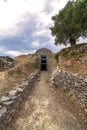 A Mycenaean age grave at the archaeological site of Peristeria in Kyparissia