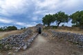 A Mycenaean age grave at the archaeological site of Peristeria in Kyparissia