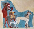 Mycenaean Fresco wall painting from Tiryns