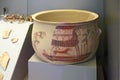 Mycenaean pottery in museum of archaeology, Athens, Greece